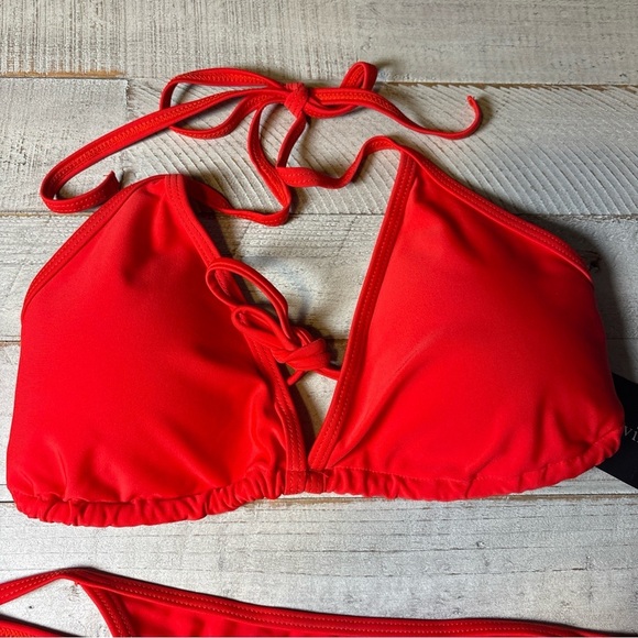 Suvimuga Classic String Bikini 2 Pc Swimsuit Womens Size Large Red NWT - Picture 2 of 14